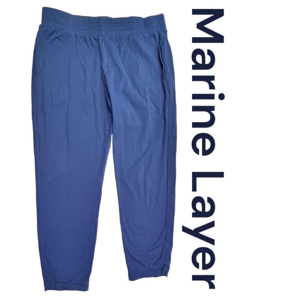 Marine Layer Weekend Sport Drift Jogger In Large Size L Women | Color: Blue $98